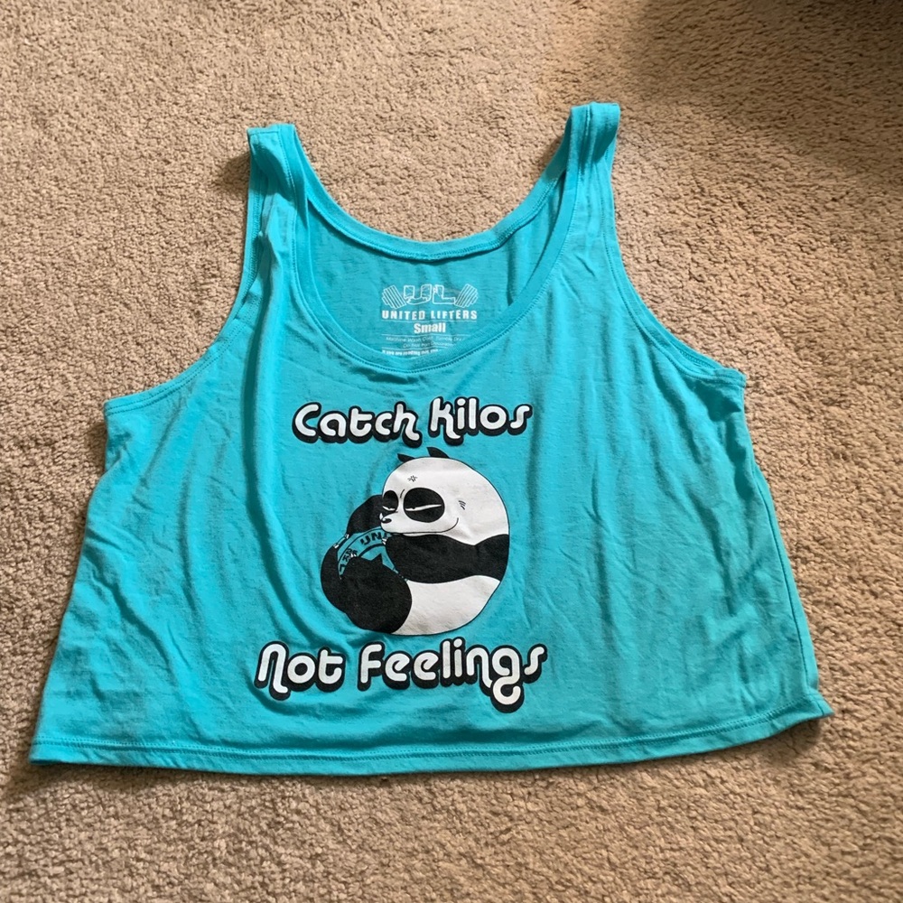 Teal crop top